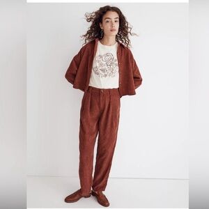 Madewell Corduroy high-waist tapered pants